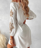 Women's Spring And Summer Embroidery Casual Dress