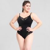 Women's Sexy Lace Slimming Clothing Women's Tummy Control Waist Open Plus Size Body Shaping One-Piece Underwear