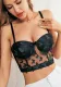 Women's Solid Color Butterfly Mesh Sexy Camisole Women's Fishbone Strap Corset