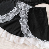 Erotic Lingerie Uniform Cosplay Maid Sexy Low Back Dress