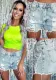 Fashion Casual Diamond Denim Shorts