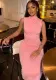 Women's Solid Color Sleeveless Round Neck Chic Casual Dress