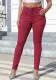 Spring High Waist Washed Slim Fit Tight Fitting Denim Pants