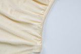 Women summer Slash Shoulder Top and Long Skirt two-piece set
