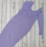 Plus Size Women Sexy Solid V-Neck Dress