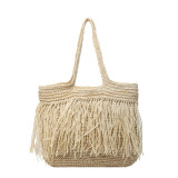 Women Straw Woven Bag Shoulder Bag Thailand Holidays Beach Beach Bag