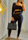 Women Black One Shoulder Side Lace-Up Jumpsuit