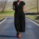 Women Solid Loose Belt Jumpsuit