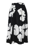 Women floral print elegant loose skirt