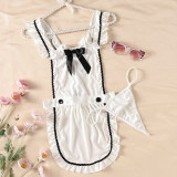 Sexy Two Piece Lingerie Set Role-Play Maid Uniform