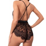 Sexy Lingerie Erotic Women's See-Through Lace One-Piece Bodysuit
