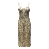 Summer Sexy See-Through Sequined Skirt Slim Fit Party Dress