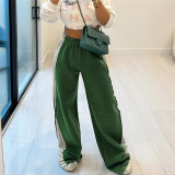 Women's Fashion Street Trendy High Waisted Sports Loose Casual Pants