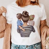 Spring And Summer Casual Loose Short Sleeve Mother's Day Mom Printed T-Shirt Women's Clothing