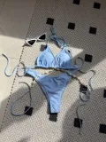 Women Solid Sexy Shell Chain swimwear