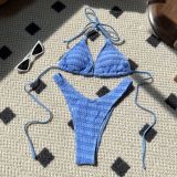 Women Sexy Drawstring Lace-Up Two Pieces swimwear
