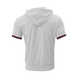Summer Men's Casual Hooded Short Sleeve T-Shirt
