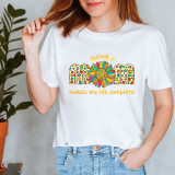 Thanks Mom Mother's Day Printed Short Sleeve Women's Tops T-Shirt