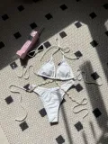 Women Solid Sexy Shell Chain swimwear