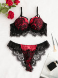 Sexy Lace Valentine's Day Two-Piece Lingerie Set