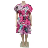 Spring Summer Style African Women's Clothing Chic Career Slim Plus Size Dress