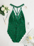 Sexy Lingerie Sexy Lacemesh Strap Women's One-Piece Bodysuit