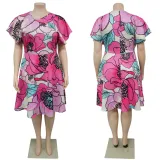 Spring Summer Style African Women's Clothing Chic Career Slim Plus Size Dress