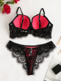 Sexy Lace Valentine's Day Two-Piece Lingerie Set
