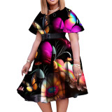 Spring Summer Style African Women's Clothing Chic Career Slim Plus Size Dress