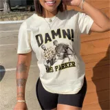 Women Summer Short Sleeve Printed T-Shirt
