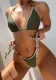 Women Sexy Solid Bikini Swimwear Two Pieces