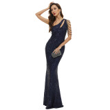 Women's Sequin Evening Dress Party Bridal Dress Luxury Formal Party Gown Bridesmaid Dress