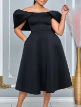 Women's Fashion Chic Elegant Sexy Formal Party African Dress