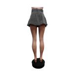 Denim Pocket Mini Short Skirt