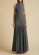 Chic Elegant Spring Stand Collar Sleeveless Comfortable Pleated Dress