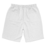 Men's Summer Loose Sleeveless T-Shirt Shorts Men's Summer Casual Jacquard Knitting Set