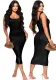 Sexy Fashionable U-Neck Sleeveless Solid Color Slim Women's Dress