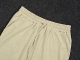 Women's Linen Short Sleeve Shirt Casual Pants Two Piece OL Office Summer Set