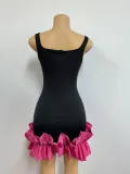 Women Lace Suspender Formal Party Bodycon Dress