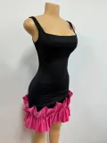 Women Lace Suspender Formal Party Bodycon Dress