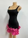 Women Lace Suspender Formal Party Bodycon Dress