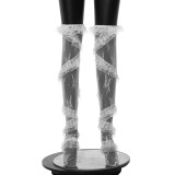 Women's Spring Trend Patchwork Lace Rotating Lace Over-The-Knee Socks