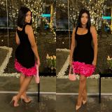 Women Lace Suspender Formal Party Bodycon Dress