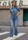 Women Denim Jumpsuit