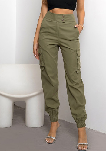 Women's Fashion Casual Pocket Cargo Pants