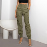 Women's Fashion Casual Pocket Cargo Pants