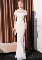 Women Off Shoulder Formal Party Mermaid Dress Evening Gown