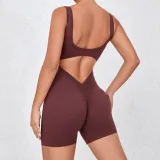 Women sports running fitness clothing Jumpsuit