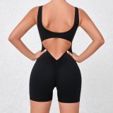 Women sports running fitness clothing Jumpsuit
