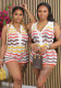 Women's Summer Stripe Knitting Sleeveless Jumpsuit